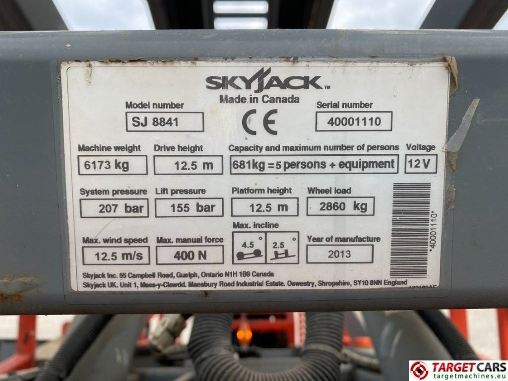 Máy nâng người hình kéo SkyJack SJ8841 RT Diesel 4x4 Scissor Work Lift 1430cm: hình 10 Máy nâng người hình kéo SkyJack SJ8841 RT Diesel 4x4 Scissor Work Lift 1430cm: hình 10