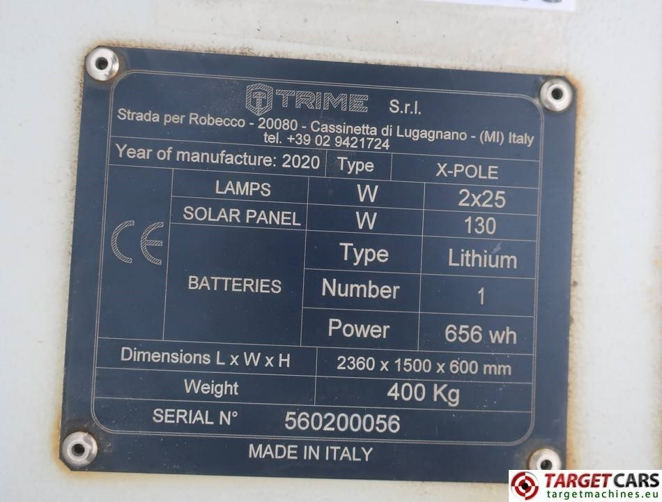 Tháp thắp sáng Trime X-Pole 2x25W Led Solar Tower Light: hình 10 Tháp thắp sáng Trime X-Pole 2x25W Led Solar Tower Light: hình 10