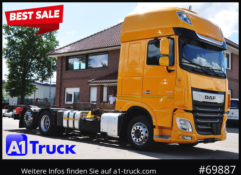 DAF XF 480, MultiBDF, 7,45, Standklima, LBW, - Xe chở container/ Xe tải hoán đổi thân: hình 1 DAF XF 480, MultiBDF, 7,45, Standklima, LBW, - Xe chở container/ Xe tải hoán đổi thân: hình 1