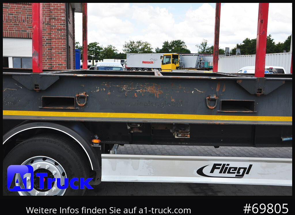 Sơ mi rơ moóc chở gỗ FLIEGL SDS01, Langholz, Containeraufbau, Liftachse,: hình 6