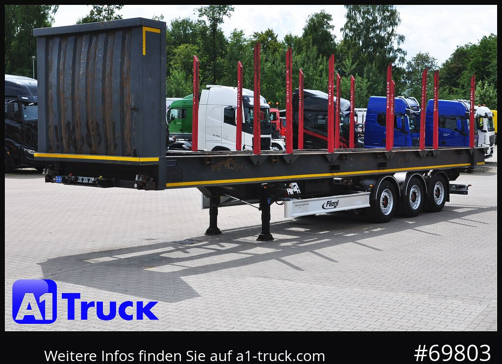 Sơ mi rơ moóc chở gỗ FLIEGL SDS01, Langholz, Containeraufbau, Liftachse,: hình 13
