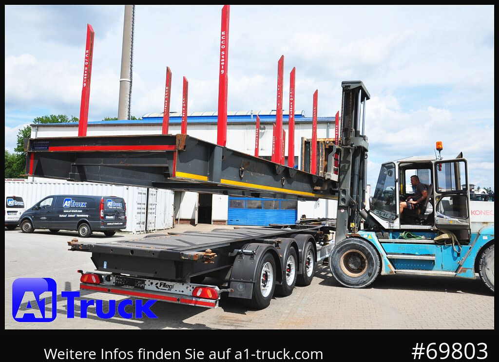 Sơ mi rơ moóc chở gỗ FLIEGL SDS01, Langholz, Containeraufbau, Liftachse,: hình 15