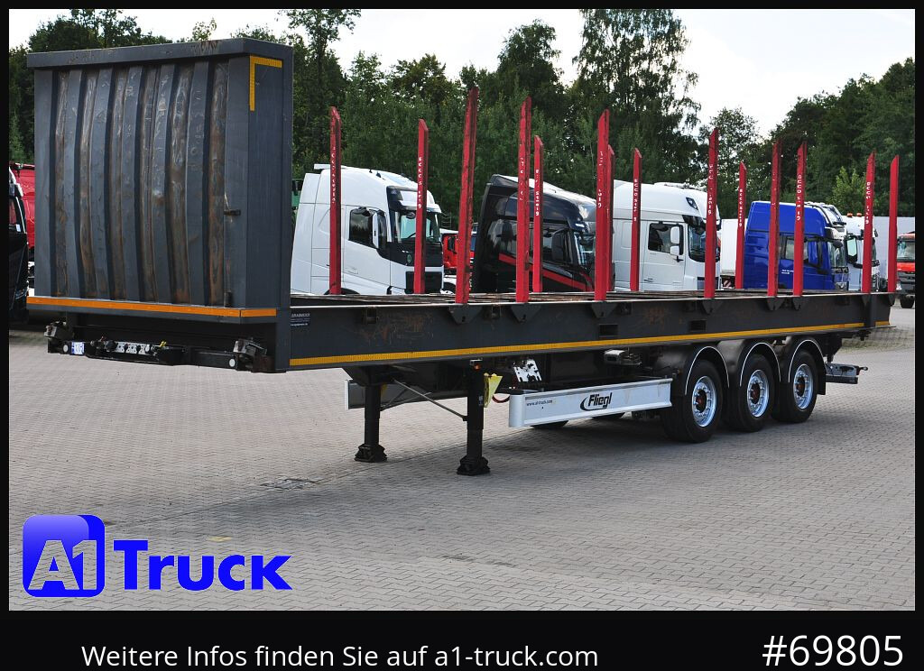 Sơ mi rơ moóc chở gỗ FLIEGL SDS01, Langholz, Containeraufbau, Liftachse,: hình 12