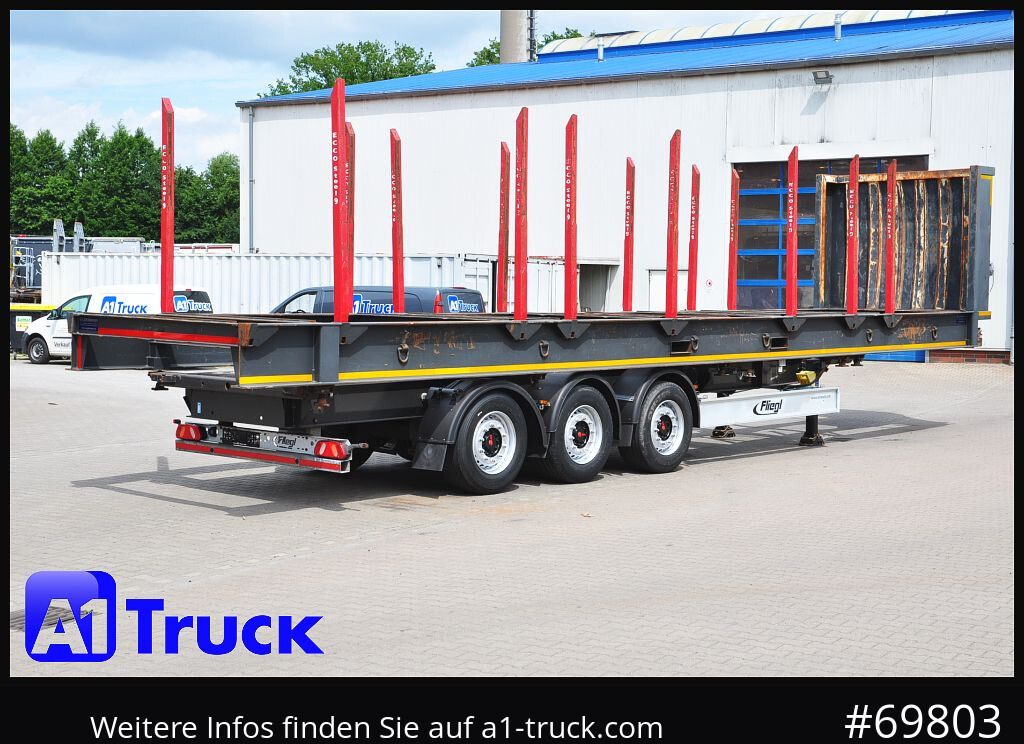 Sơ mi rơ moóc chở gỗ FLIEGL SDS01, Langholz, Containeraufbau, Liftachse,: hình 9