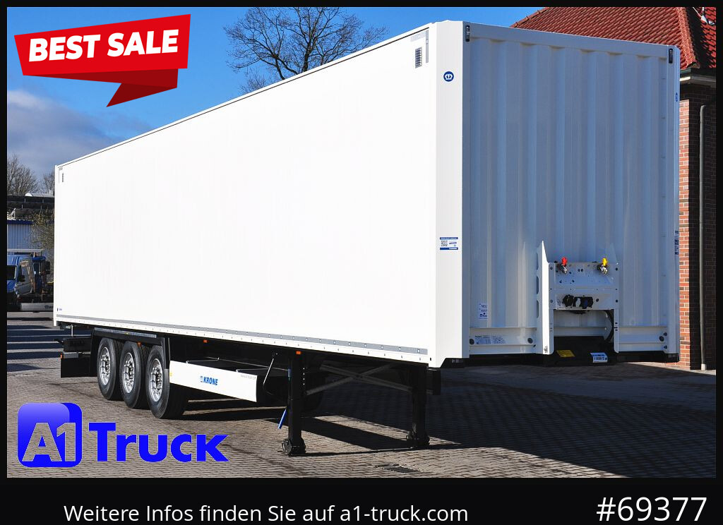 KRONE SD Koffer, Liftachse, Code XL, VDI 2700, SOFORT - Sơ mi rơ moóc hộp kín: hình 1 KRONE SD Koffer, Liftachse, Code XL, VDI 2700, SOFORT - Sơ mi rơ moóc hộp kín: hình 1