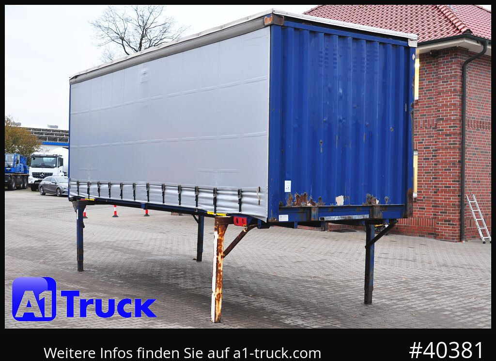 KRONE Wechselbrücke 7,45 neue Plane, Bordwand - Rèm bên hoán đổi thân: hình 1 KRONE Wechselbrücke 7,45 neue Plane, Bordwand - Rèm bên hoán đổi thân: hình 1