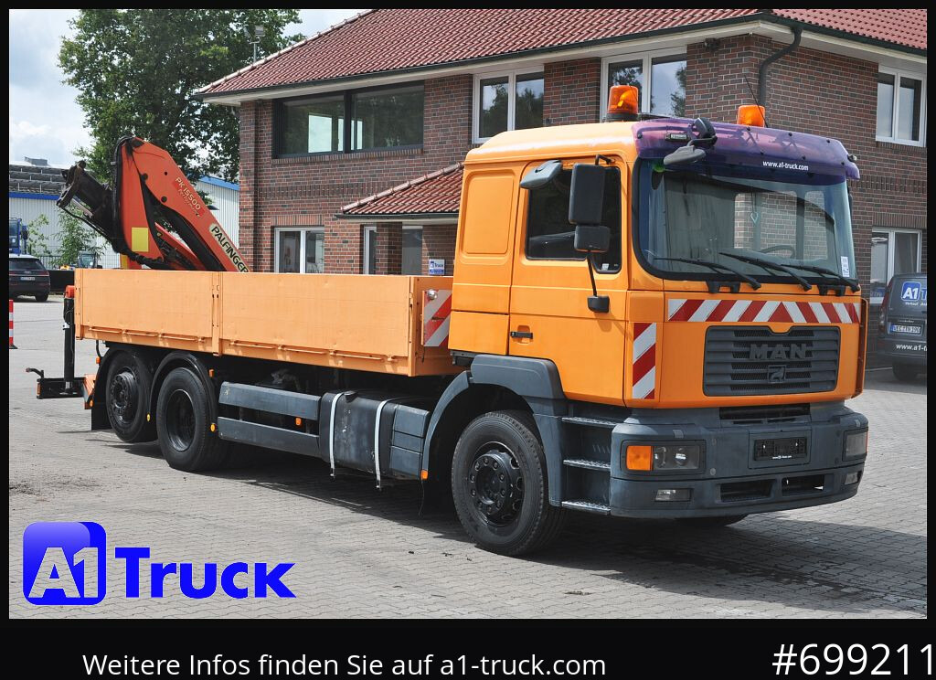 MAN MAN F 2000 26.464 Intarder Kran PK 15.500 Funk, - Xe tải thùng lửng/ Phẳng, Xe cẩu tự hành: hình 1 MAN MAN F 2000 26.464 Intarder Kran PK 15.500 Funk, - Xe tải thùng lửng/ Phẳng, Xe cẩu tự hành: hình 1