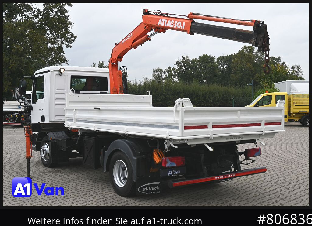 Xe ben MAN TGL 8.180 Kipper Kran, Meiller, Atlas, AHK: hình 10