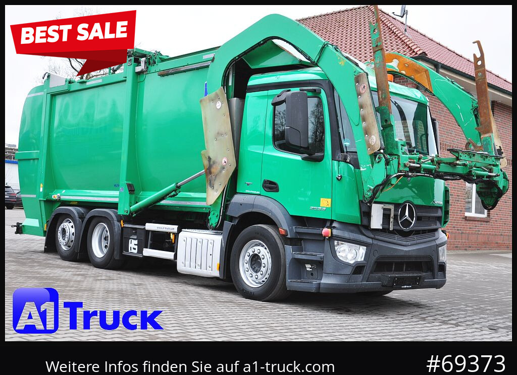 MERCEDES-BENZ Antos 2533, HS Millenium XXL37 Überkopflader, - Xe tải chở rác: hình 1 MERCEDES-BENZ Antos 2533, HS Millenium XXL37 Überkopflader, - Xe tải chở rác: hình 1