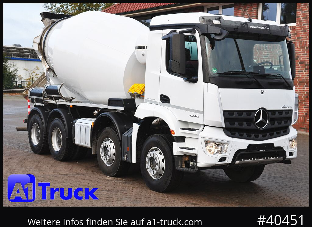 MERCEDES-BENZ Arocs 3240, Liebherr HTM 905 9m³, - Xe trộn bê tông: hình 1 MERCEDES-BENZ Arocs 3240, Liebherr HTM 905 9m³, - Xe trộn bê tông: hình 1
