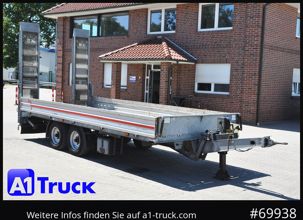 MUELLER-MITTELTAL Tandem Tieflader 11,9t. Rampen, L6,2m, - Rơ moóc thùng thấp: hình 1 MUELLER-MITTELTAL Tandem Tieflader 11,9t. Rampen, L6,2m, - Rơ moóc thùng thấp: hình 1