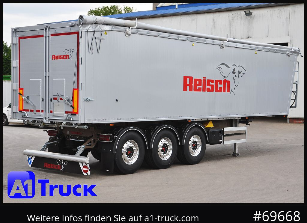 Sơ mi rơ moóc ben mới REISCH RHKS, Alu-Kippmulde 50m³, NEU Kombitüren, Alufelgen, Liftachse,: hình 9