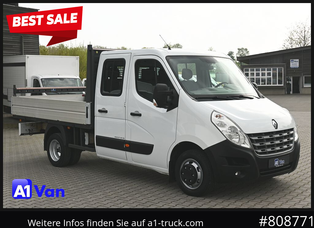 RENAULT Master Pritsche Doka, AHK 3,5Tonnen , Klima, Luftfederung - Xe tải nhỏ phẳng: hình 1 RENAULT Master Pritsche Doka, AHK 3,5Tonnen , Klima, Luftfederung - Xe tải nhỏ phẳng: hình 1