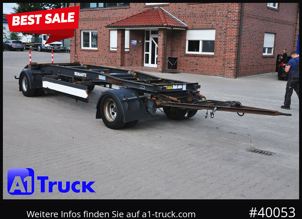 SCHMITZ ACF 20, Schlitten, zwillingsbereift, bis 7700mm Container - Rơ moóc thùng chứa: hình 1 SCHMITZ ACF 20, Schlitten, zwillingsbereift, bis 7700mm Container - Rơ moóc thùng chứa: hình 1