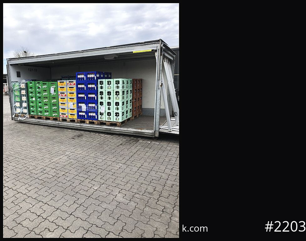 SCHROEDER,WIESMOOR Abrollcontainer, Getränkeaufbau Wingliner, mehrmals vorhanden - Thùng chứa hooklift: hình 1 SCHROEDER,WIESMOOR Abrollcontainer, Getränkeaufbau Wingliner, mehrmals vorhanden - Thùng chứa hooklift: hình 1