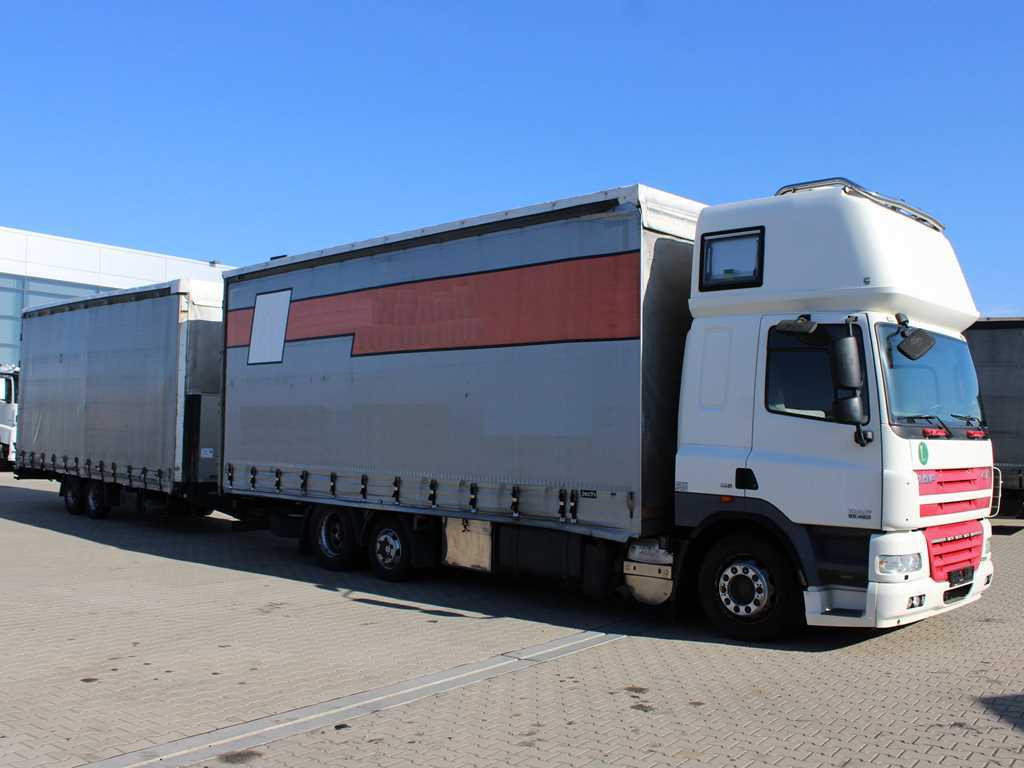 DAF CF 85.460, 6X2, INDEPENDENT AIR CONDITIONING + FLIEGL TPS 100 (2003) - Xe tải thùng mui bạt: hình 3 DAF CF 85.460, 6X2, INDEPENDENT AIR CONDITIONING + FLIEGL TPS 100 (2003) - Xe tải thùng mui bạt: hình 3