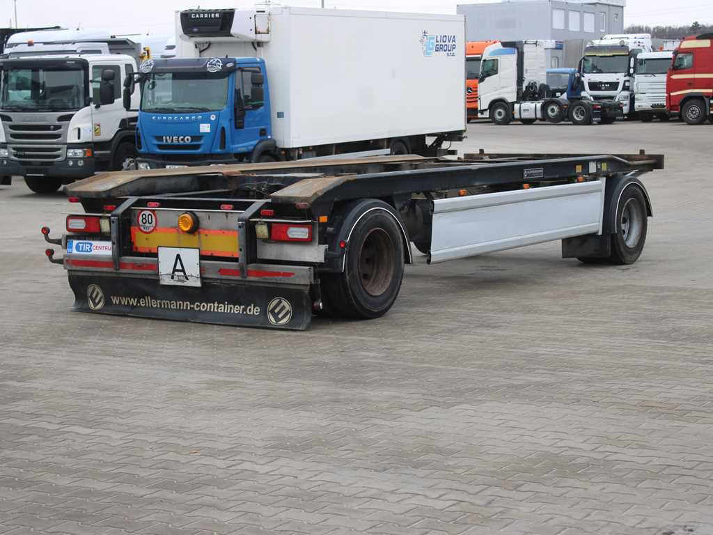 Hüffermann HAR 18.70, SAF AXLES, TIRES 80% - Rơ moóc thùng chứa: hình 4 Hüffermann HAR 18.70, SAF AXLES, TIRES 80% - Rơ moóc thùng chứa: hình 4