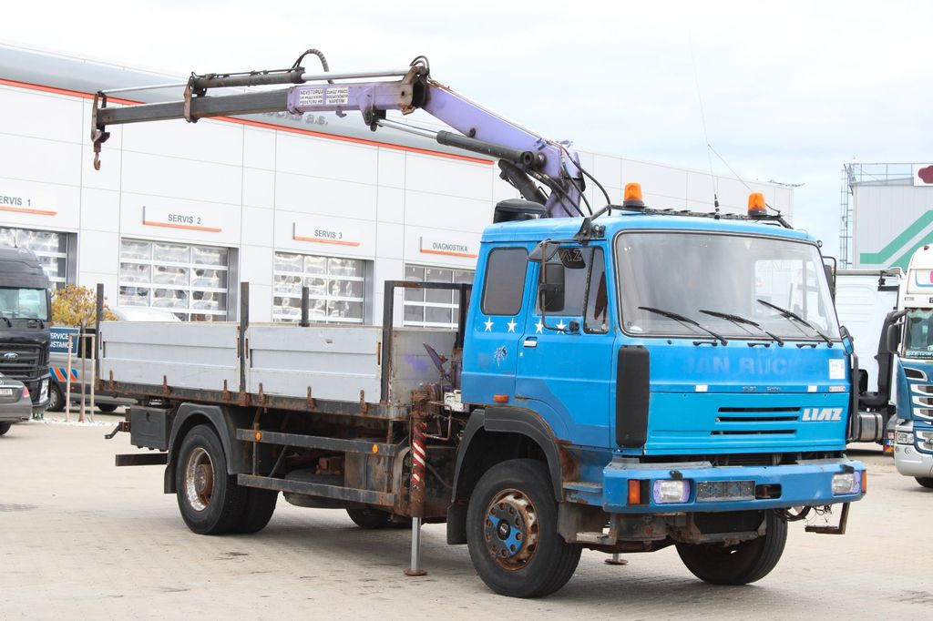 LIAZ 18.23,CRANE NJ SR-70 PT,BEACONS - Xe tải thùng lửng/ Phẳng, Xe cẩu tự hành: hình 2 LIAZ 18.23,CRANE NJ SR-70 PT,BEACONS - Xe tải thùng lửng/ Phẳng, Xe cẩu tự hành: hình 2