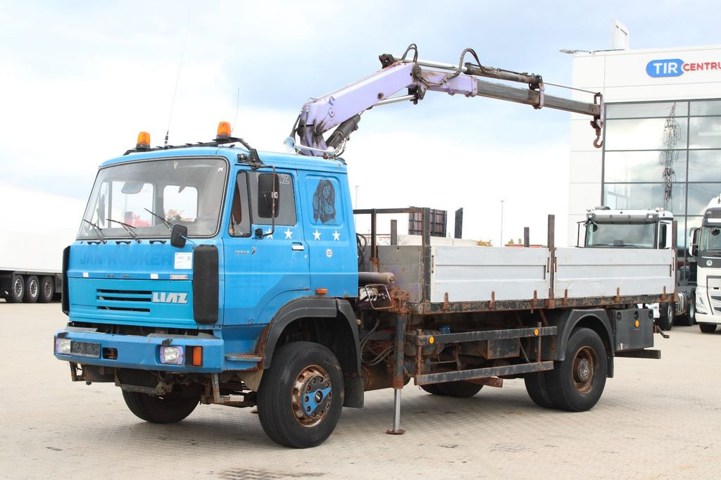 LIAZ 18.23,CRANE NJ SR-70 PT,BEACONS - Xe tải thùng lửng/ Phẳng, Xe cẩu tự hành: hình 1 LIAZ 18.23,CRANE NJ SR-70 PT,BEACONS - Xe tải thùng lửng/ Phẳng, Xe cẩu tự hành: hình 1