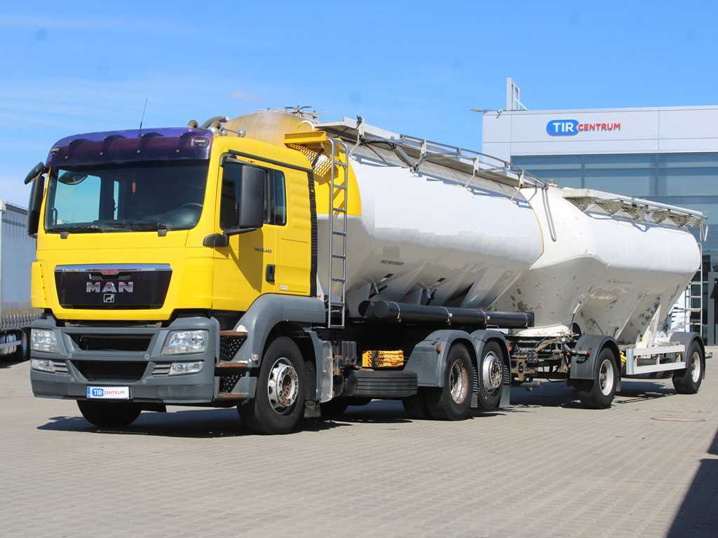 MAN TGA 26.440, 6x2, EURO 5, FELDBINDER 30m3, LIFTING AXLE, SILO + SPITZER (2006) - Xe bồn: hình 1 MAN TGA 26.440, 6x2, EURO 5, FELDBINDER 30m3, LIFTING AXLE, SILO + SPITZER (2006) - Xe bồn: hình 1