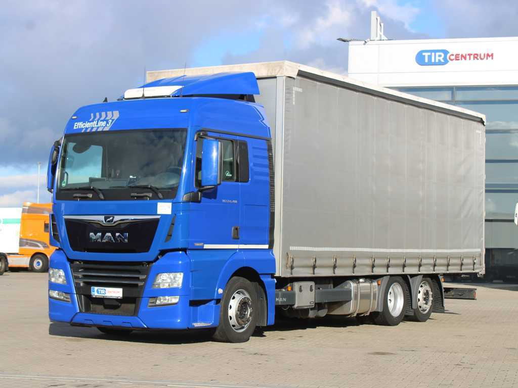 MAN TGX 24.460, EURO 6, 6X2, INDEPENDENT AIR CONDITIONING, AIR SUSPENSION - Xe tải thùng mui bạt: hình 1 MAN TGX 24.460, EURO 6, 6X2, INDEPENDENT AIR CONDITIONING, AIR SUSPENSION - Xe tải thùng mui bạt: hình 1