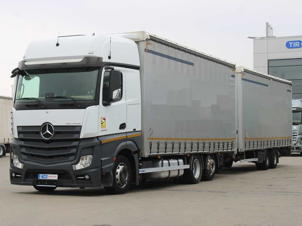 Mercedes-Benz Actros 2542, 6x2, EURO 6 + PANAV TV018M - Xe tải thùng mui bạt: hình 1 Mercedes-Benz Actros 2542, 6x2, EURO 6 + PANAV TV018M - Xe tải thùng mui bạt: hình 1