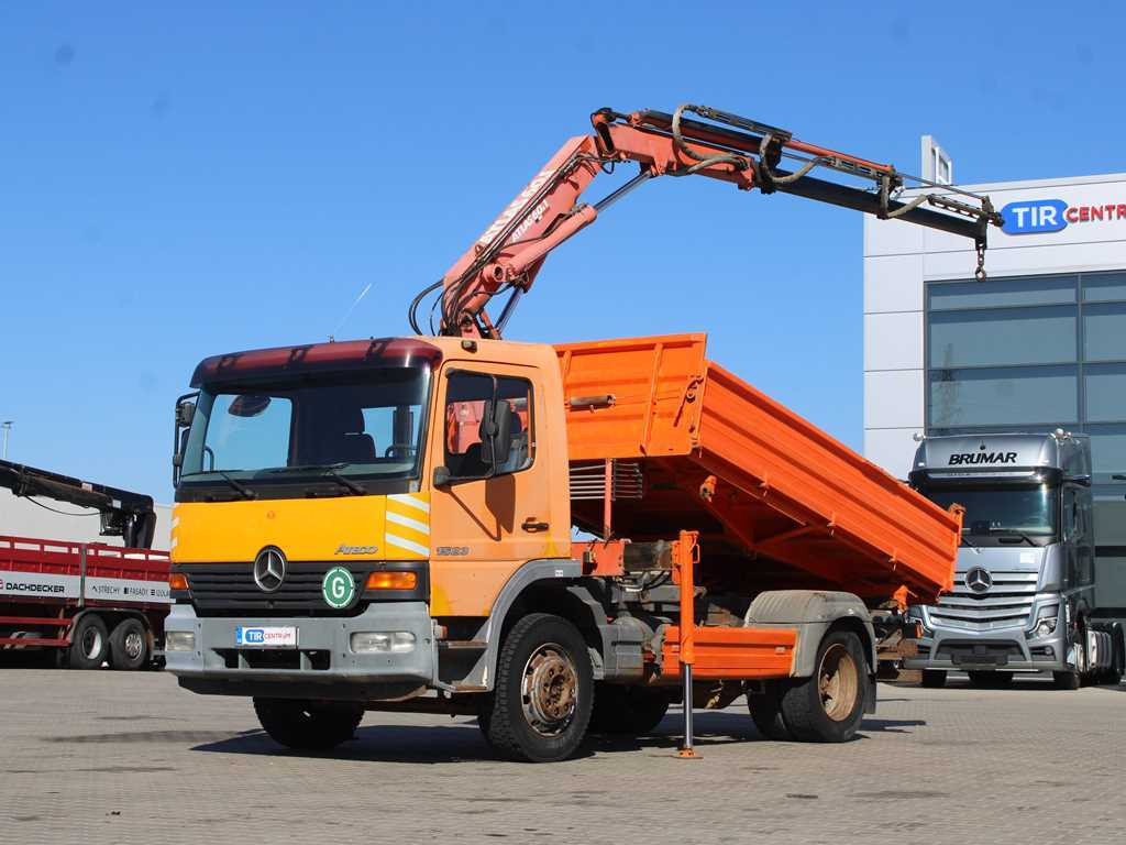Mercedes-Benz Atego 1523, HYDRAULIC ARM ATLAS 60.1, THREE-SIDED - Xe ben, Xe cẩu tự hành: hình 1 Mercedes-Benz Atego 1523, HYDRAULIC ARM ATLAS 60.1, THREE-SIDED - Xe ben, Xe cẩu tự hành: hình 1