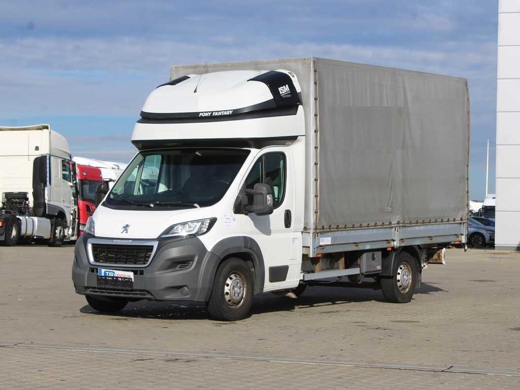 Peugeot Boxer, EURO 6, SIDE PANEL, TIRES 80% - Xe van thùng mui bạt: hình 1 Peugeot Boxer, EURO 6, SIDE PANEL, TIRES 80% - Xe van thùng mui bạt: hình 1