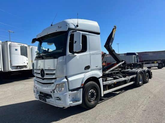 Mercedes-Benz Actros 2545L 6x2 Hyva Abroller, E6 ,Retarder, Lenk-Liftachse, - Xe tải nâng móc: hình 1 Mercedes-Benz Actros 2545L 6x2 Hyva Abroller, E6 ,Retarder, Lenk-Liftachse, - Xe tải nâng móc: hình 1