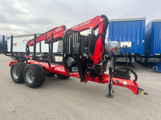 STEPA M-16 Forstanhänger mit Steindl Palfinger Forstkran L, 2-Achsig 4- Rungenpaare - Rơ moóc lâm nghiệp: hình 1 STEPA M-16 Forstanhänger mit Steindl Palfinger Forstkran L, 2-Achsig 4- Rungenpaare - Rơ moóc lâm nghiệp: hình 1