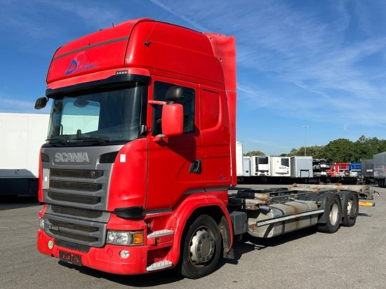 Scania R410 6x2 Topline, BDF, E6, Automatik, Redarter, Standklima, Liftachse - Xe chở container/ Xe tải hoán đổi thân: hình 1 Scania R410 6x2 Topline, BDF, E6, Automatik, Redarter, Standklima, Liftachse - Xe chở container/ Xe tải hoán đổi thân: hình 1