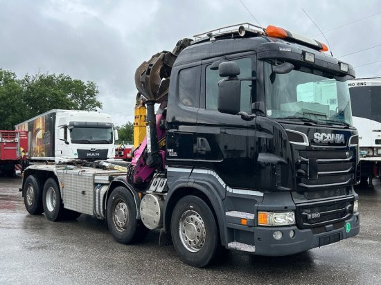 Scania R560 8x2, Schrottkran, E5, Lenk-Lift-Achse - Xe tải nâng móc, Xe cẩu tự hành: hình 1 Scania R560 8x2, Schrottkran, E5, Lenk-Lift-Achse - Xe tải nâng móc, Xe cẩu tự hành: hình 1