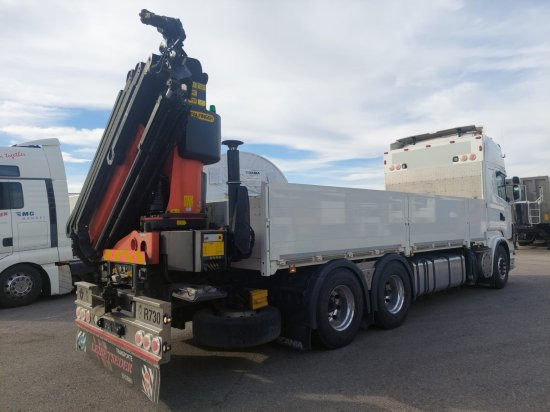 Scania R730 6x4 Pritsche, Voll-Luft Palfinger PK27002 Kran Retarder, Alu-Felgen, - Xe tải thùng lửng/ Phẳng, Xe cẩu tự hành: hình 4 Scania R730 6x4 Pritsche, Voll-Luft Palfinger PK27002 Kran Retarder, Alu-Felgen, - Xe tải thùng lửng/ Phẳng, Xe cẩu tự hành: hình 4