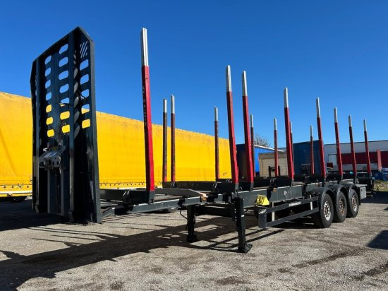 Schwarzmüller Holzauflieger, 8 Rungenpaare, SAF-Achsen, Liftachse - Sơ mi rơ moóc chở gỗ: hình 1 Schwarzmüller Holzauflieger, 8 Rungenpaare, SAF-Achsen, Liftachse - Sơ mi rơ moóc chở gỗ: hình 1