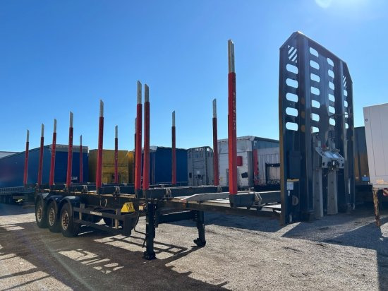 Schwarzmüller Holzauflieger, 8 Rungenpaare, SAF-Achsen, Liftachse - Sơ mi rơ moóc chở gỗ: hình 3 Schwarzmüller Holzauflieger, 8 Rungenpaare, SAF-Achsen, Liftachse - Sơ mi rơ moóc chở gỗ: hình 3