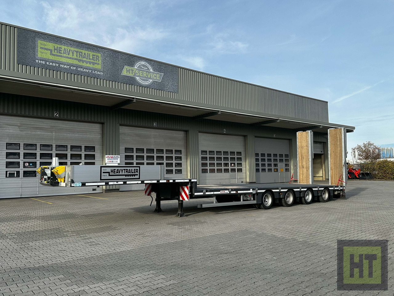 Faymonville MAX Trailer 4-Achs-Mega-Tele-Semi mit Rampen - Sơ mi rơ moóc thùng thấp: hình 4 Faymonville MAX Trailer 4-Achs-Mega-Tele-Semi mit Rampen - Sơ mi rơ moóc thùng thấp: hình 4