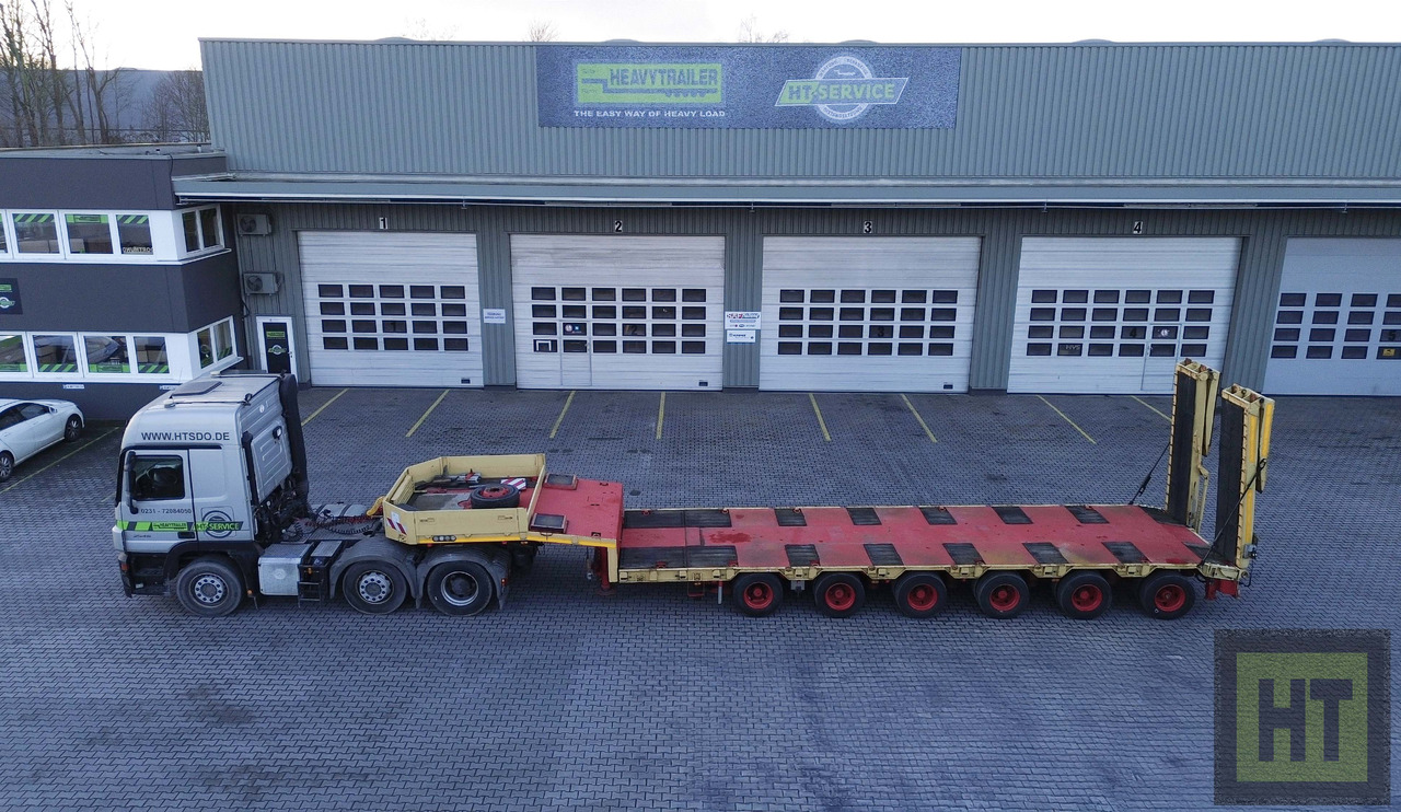 Goldhofer 6-Achs-Tele-Semi mit hydr. Rampen-zwangsgelenkt - Sơ mi rơ moóc thùng thấp: hình 2 Goldhofer 6-Achs-Tele-Semi mit hydr. Rampen-zwangsgelenkt - Sơ mi rơ moóc thùng thấp: hình 2