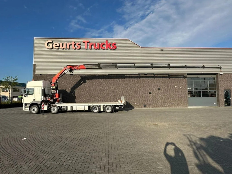 DAF CF 450 8X2 OPRIJWAGEN/MACHINE TRANSPORTER + PALFINGER PK 29002 G KRAAN/KRAN/CRANE/GRUA - Xe cẩu tự hành: hình 1 DAF CF 450 8X2 OPRIJWAGEN/MACHINE TRANSPORTER + PALFINGER PK 29002 G KRAAN/KRAN/CRANE/GRUA - Xe cẩu tự hành: hình 1