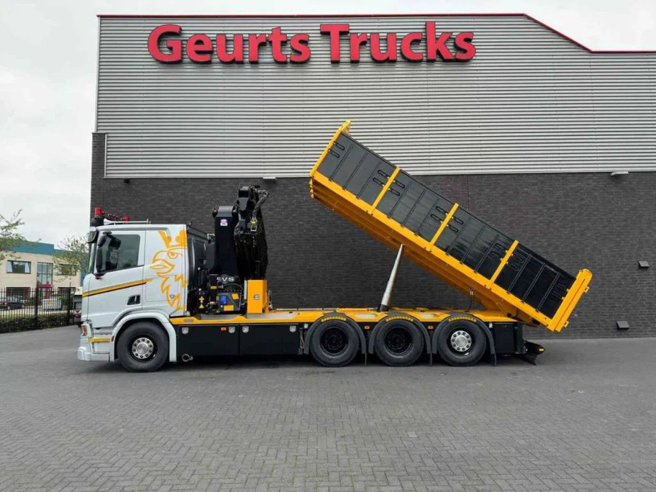 Cho thuê  Scania R530 V8 NGS 8X4 TRIDEM MET HYVA 2Z KIPPER + HMF Scania R530 V8 NGS 8X4 TRIDEM MET HYVA 2Z KIPPER + HMF: hình 10