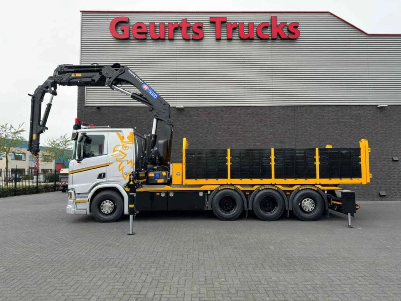 Cho thuê  Scania R530 V8 NGS 8X4 TRIDEM MET HYVA 2Z KIPPER + HMF Scania R530 V8 NGS 8X4 TRIDEM MET HYVA 2Z KIPPER + HMF: hình 9