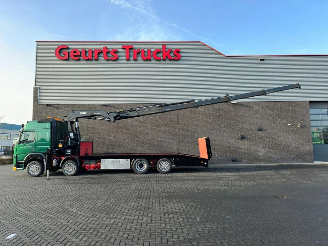 Volvo FM 500 8X2 OPRIJWAGEN/MACHINE TRANSPORTER + HIAB - Xe cẩu tự hành: hình 4 Volvo FM 500 8X2 OPRIJWAGEN/MACHINE TRANSPORTER + HIAB - Xe cẩu tự hành: hình 4