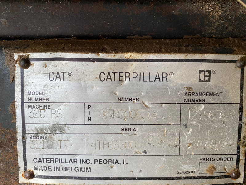 Máy xúc bánh xích Caterpillar 320B: hình 11