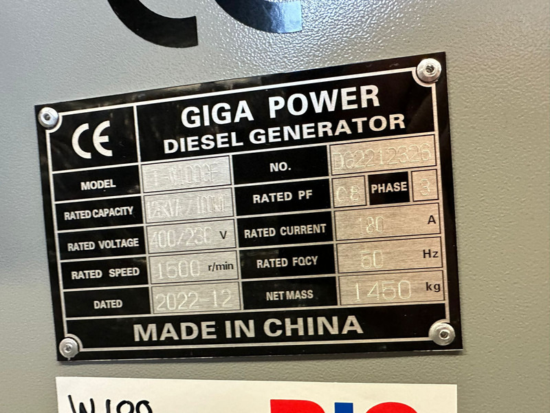 Bộ phát điện Giga power 125 kVA LT-W100GF silent generator set: hình 15