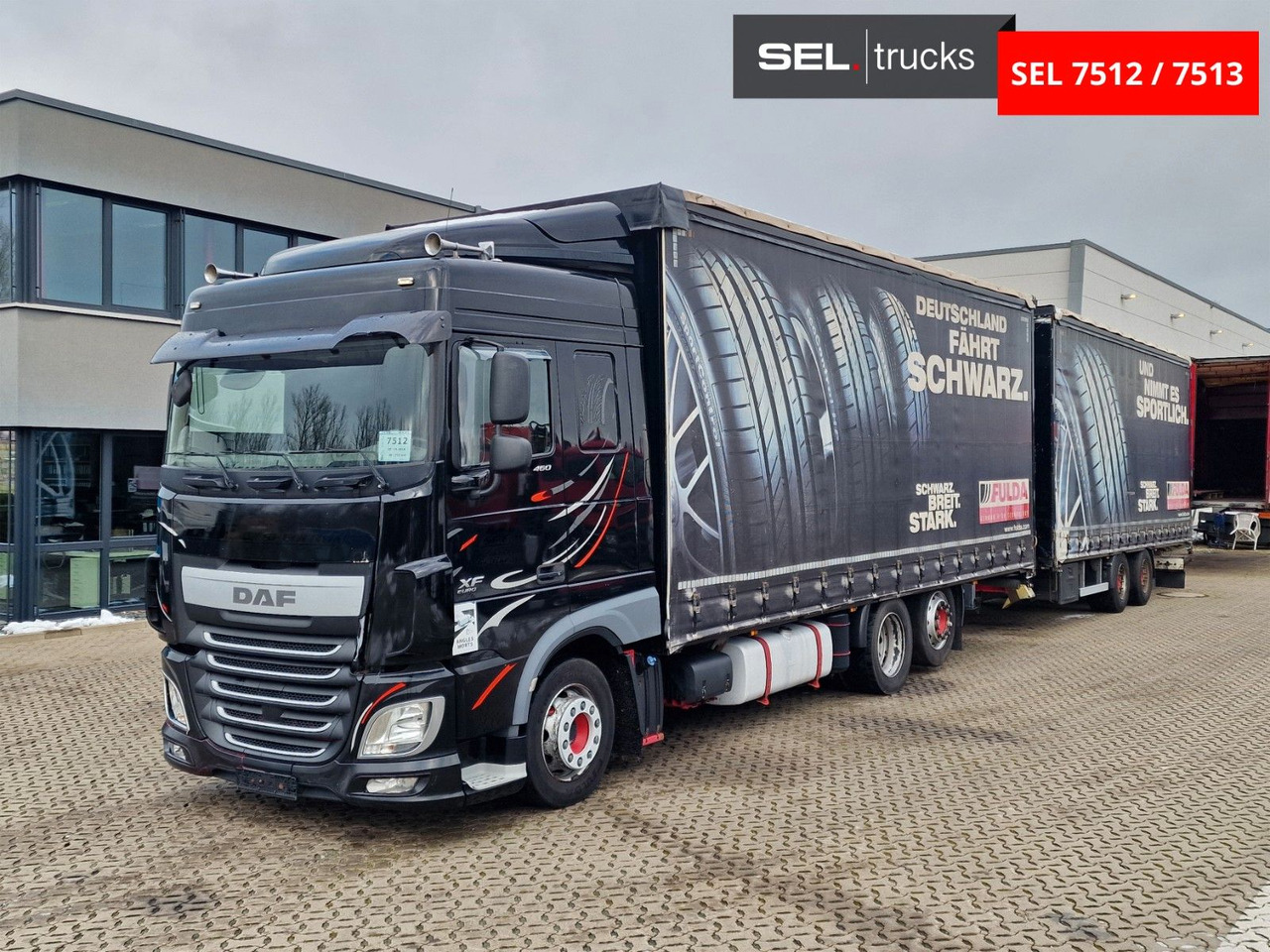 DAF XF 460 FAR / ZF Intarder / Durchladezug - Xe tải thùng mui bạt: hình 1 DAF XF 460 FAR / ZF Intarder / Durchladezug - Xe tải thùng mui bạt: hình 1