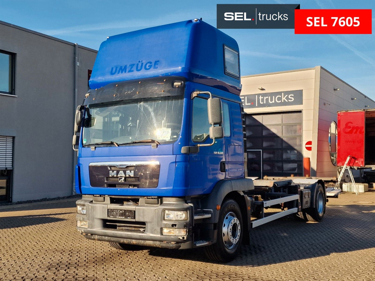 MAN TGM 18.340 4X2 LL / Ladebordwand / 3 Betten - Xe chở container/ Xe tải hoán đổi thân: hình 1 MAN TGM 18.340 4X2 LL / Ladebordwand / 3 Betten - Xe chở container/ Xe tải hoán đổi thân: hình 1