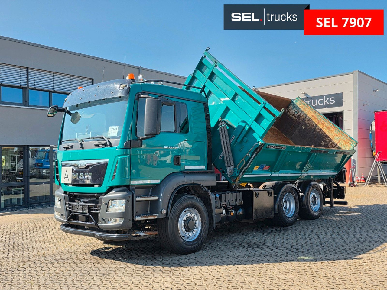 MAN TGS 28.480 6X4H-4 BL /HIAB /Fernbed. / Lenkachse - Xe ben, Xe cẩu tự hành: hình 2 MAN TGS 28.480 6X4H-4 BL /HIAB /Fernbed. / Lenkachse - Xe ben, Xe cẩu tự hành: hình 2