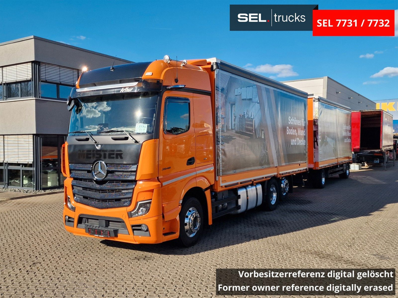 Mercedes-Benz Actros 2548 / Retarder / Aluklappen / 6E - Xe tải thùng mui bạt: hình 1 Mercedes-Benz Actros 2548 / Retarder / Aluklappen / 6E - Xe tải thùng mui bạt: hình 1