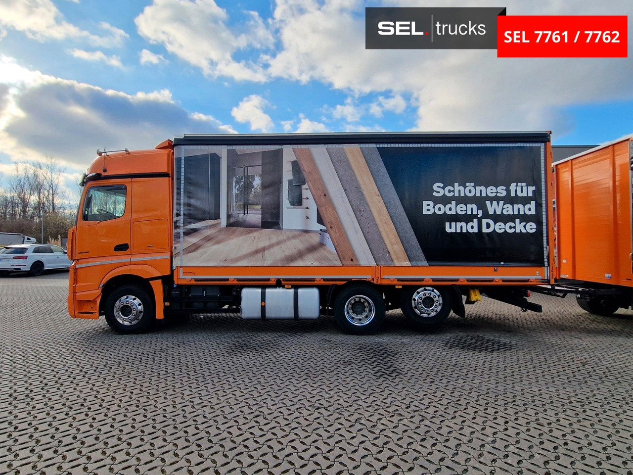 Xe tải thùng mui bạt Mercedes-Benz Actros 2548 / Retarder / Euro 6E / Aluklappen: hình 9