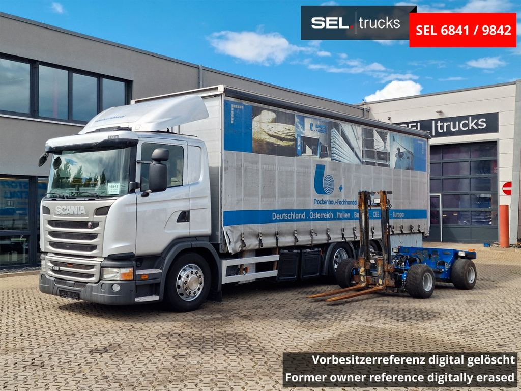 Scania G 410 /Retarder /mit Mitnahmestapler /Lenkachse - Xe tải thùng mui bạt: hình 1 Scania G 410 /Retarder /mit Mitnahmestapler /Lenkachse - Xe tải thùng mui bạt: hình 1