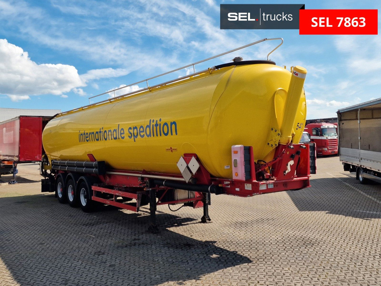 Spitzer SK2766 CAL GGVS / Kippsilo / 66m3 / ADR AT - Sơ mi rơ moóc bồn silo: hình 3 Spitzer SK2766 CAL GGVS / Kippsilo / 66m3 / ADR AT - Sơ mi rơ moóc bồn silo: hình 3
